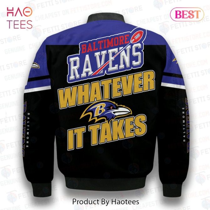 Hot Trend Baltimore Ravens National Football League 3D Bomber Jacket - Image 3
