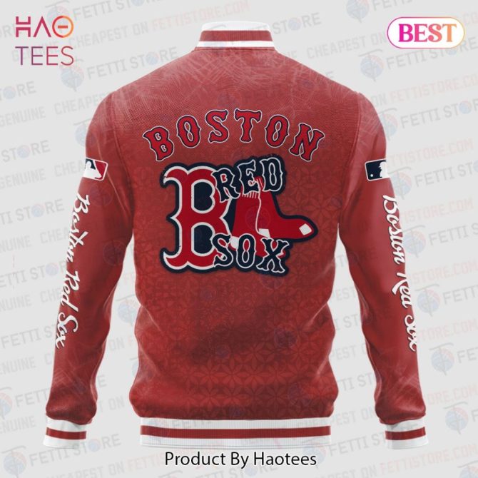 Boston Red Sox Varsity Jacket - Stylish Mlb Fan Gear By Haotees - Image 3