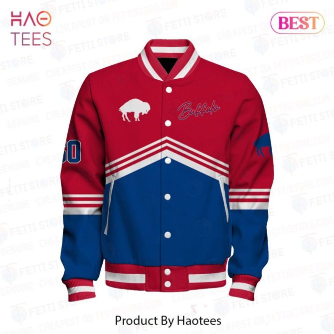 Buffalo Bills Varsity Jacket - Bold Red & Blue Design For Fans - Image 2