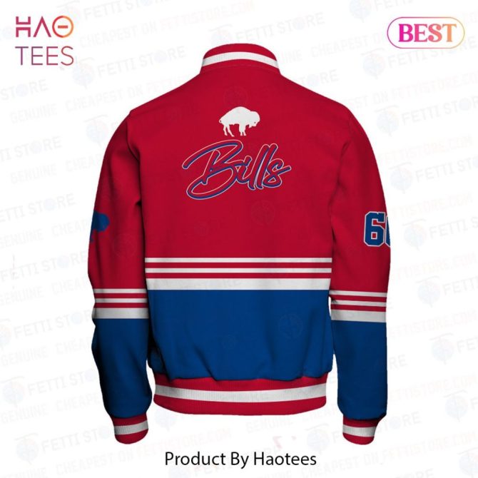 Buffalo Bills Varsity Jacket - Bold Red & Blue Design For Fans - Image 3
