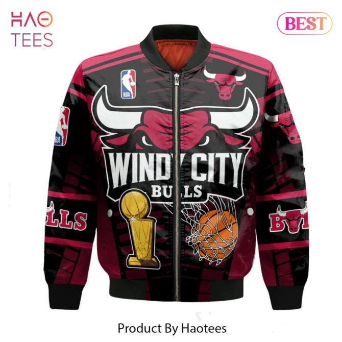 Hot Trend Chicago Bullsnational Basketball Association   Unisex 3D Bomber Jacket - Image 2