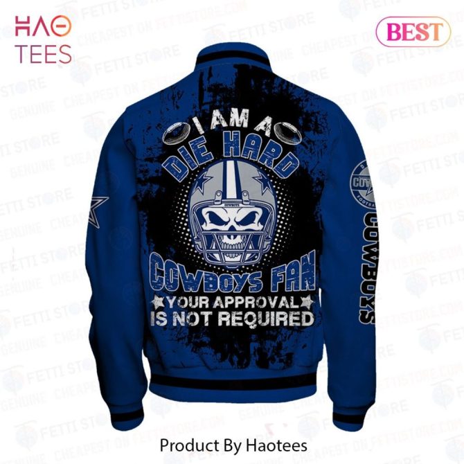 Die Hard Cowboys Fan Jacket – Bold Blue Varsity Style, Perfect Gift For Enthusiasts - Image 3