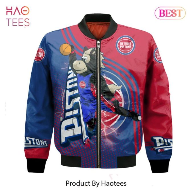 Hot Trend Detroit Pistonsnational Basketball Association   Unisex 3D Bomber Jacket - Image 2