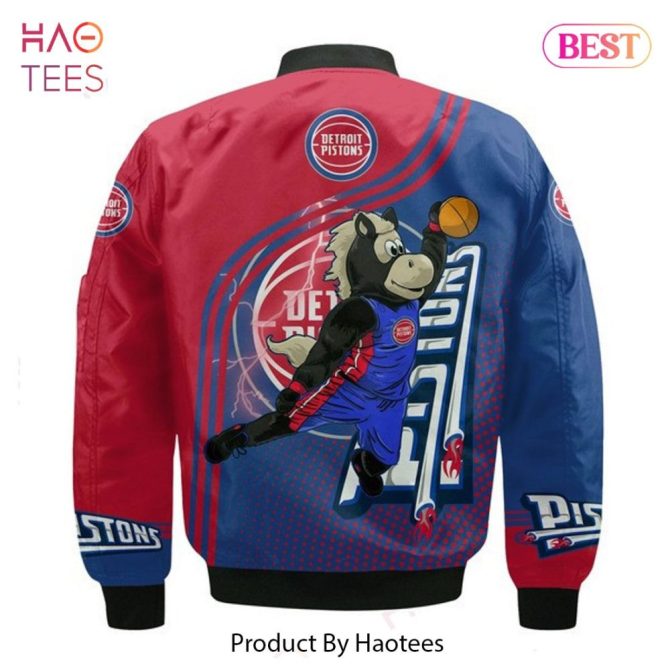 Hot Trend Detroit Pistonsnational Basketball Association   Unisex 3D Bomber Jacket - Image 3