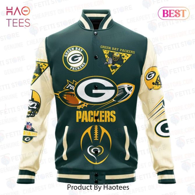Green Bay Packers Varsity Jacket – Stylish Fan Gear For Ultimate Nfl Supporters - Image 2