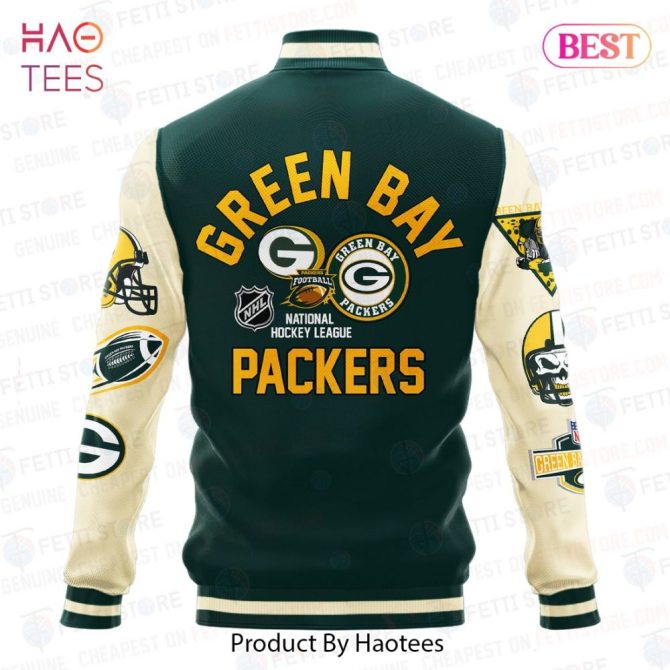Green Bay Packers Varsity Jacket – Stylish Fan Gear For Ultimate Nfl Supporters - Image 3