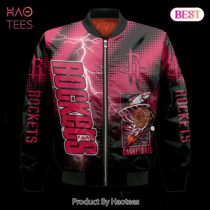 Hot Trend Houston Rocketsnational Basketball Association   Unisex 3D Bomber Jacket - Image 2