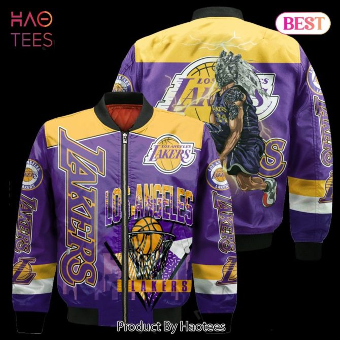 Hot Trend Los Angeles Lakersnational Basketball Association   Unisex 3D Bomber Jacket
