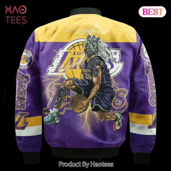 Hot Trend Los Angeles Lakersnational Basketball Association   Unisex 3D Bomber Jacket - Image 3