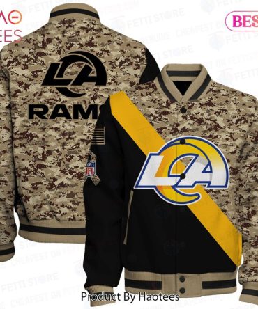 La Rams Camo Varsity Jacket - Stylish Nfl Fan Gear For Ultimate Support