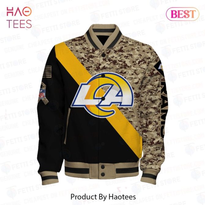 La Rams Camo Varsity Jacket - Stylish Nfl Fan Gear For Ultimate Support - Image 2