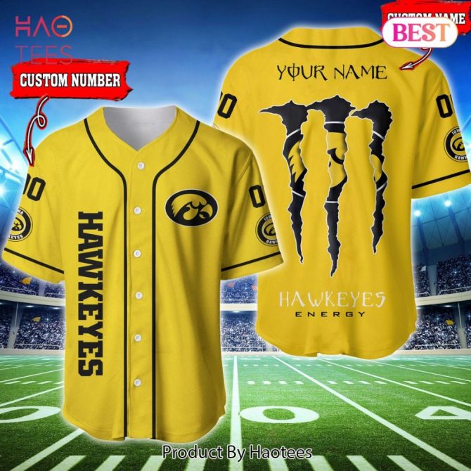 Custom Yellow Hawkeyes Jersey - Add Your Name & Number - Perfect For Fans & Gameday!