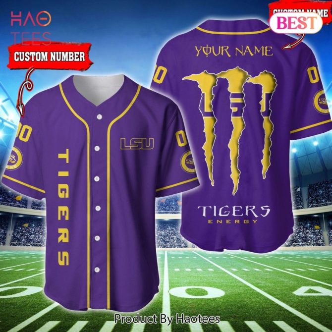 Custom Lsu Tigers Jersey - Personalized Name & Number - Perfect Gift For Fans!