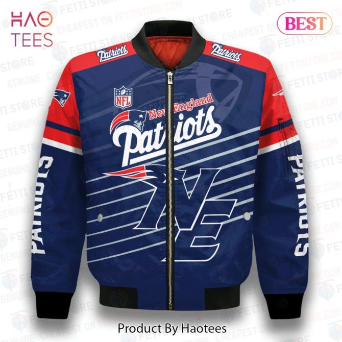 Hot Trend New England Patriots National Football League 3D Bomber Jacket - Image 2