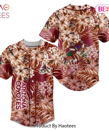 Arizona Coyotes Floral Jersey - Vibrant Hawaiian Style For Fans By Haotees