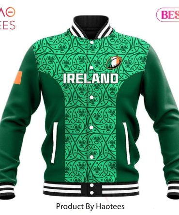 Ireland Green Varsity Jacket – Stylish Irish Design By Haotees