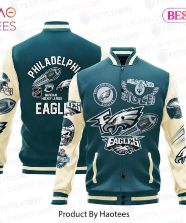 Philadelphia Eagles Varsity Jacket - Premium Fan Gear By Haotees