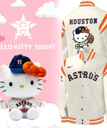 Astros X Hello Kitty Baseball Jacket Limited Edition Baseball Fan Gear