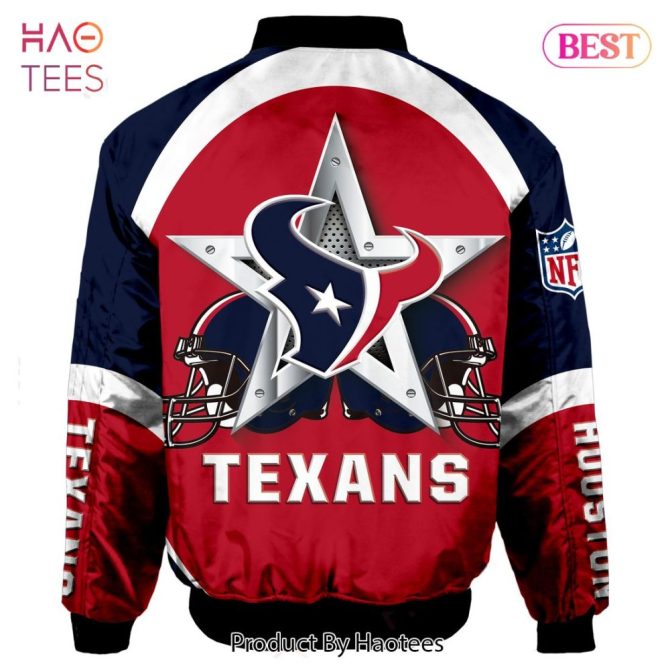 Houston Texans Nfl Bomber Jacket - Premium Fan Gear By Haotees - Image 2