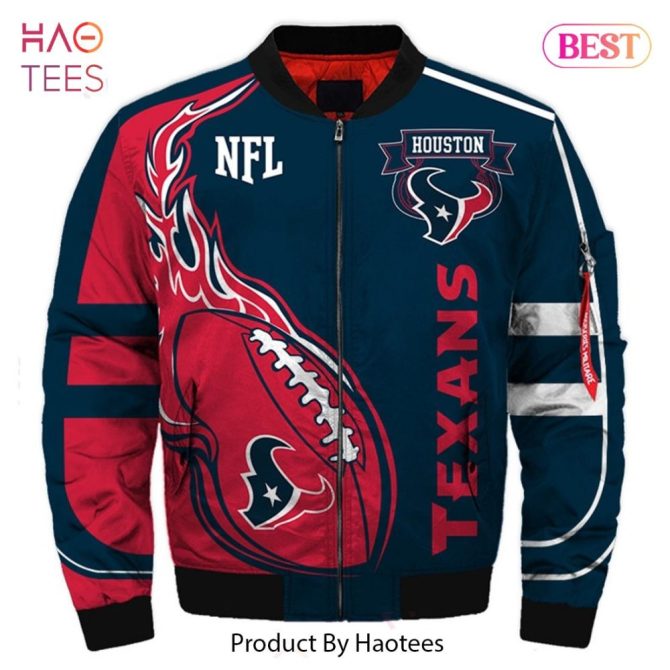 Stylish Nfl Houston Texans Bomber Jacket – Bold Design, Perfect For Fans!