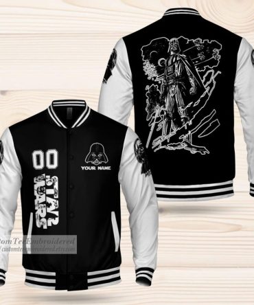 Custom Star Wars Varsity Jacket - Personalized Darth Vader Design - Perfect Gift For Fans!