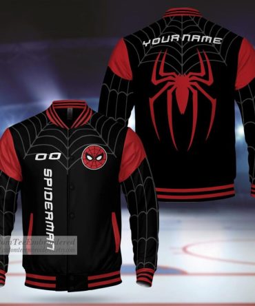 Custom Spider-Themed Varsity Jacket - Personalize Your Style Now!