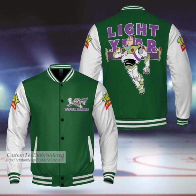 Custom Toy Story Buzz Lightyear Varsity Jacket – Personalized Gift For Fans