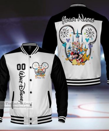 Custom Disney Varsity Jacket - Personalized Mickey & Friends Design - Perfect Gift!