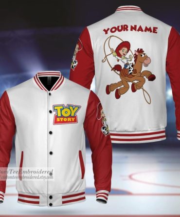 Custom Toy Story Varsity Jacket - Personalized Name, Embroidered Design, Perfect Gift For Fans