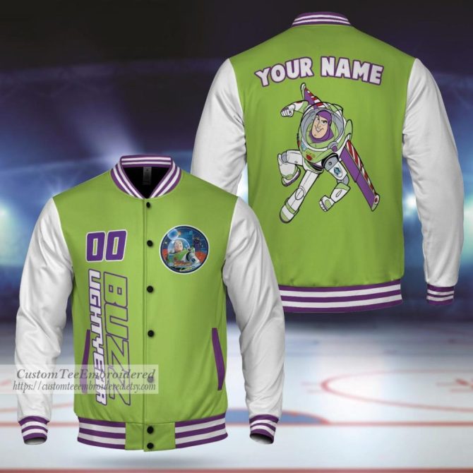 Customizable Buzz Lightyear Varsity Jacket - Personalize Your Style Today!