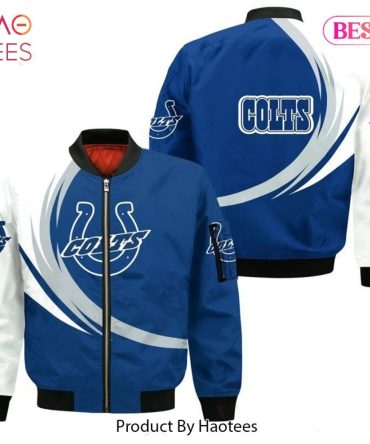 Colts Fan Bomber Jacket – Premium Blue & White Design, Perfect Gift For Supporters