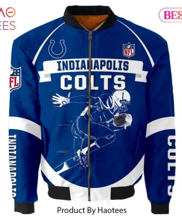 Indianapolis Colts Nfl Bomber Jacket - Stylish Fan Apparel By Haotees