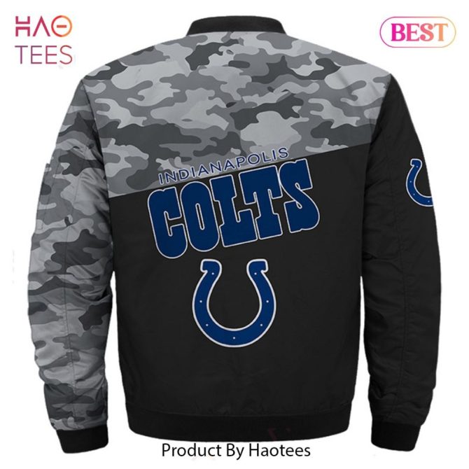 Indianapolis Colts Nfl Bomber Jacket – Stylish Blue & White Fan Apparel By Haotees - Image 7