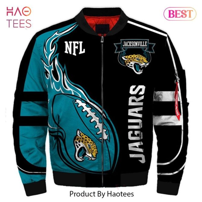 Jacksonville Jaguars Nfl Bomber Jacket - Stylish, Warm & Perfect For Fans!