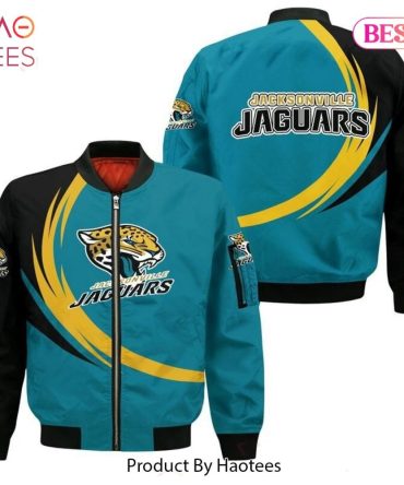 Jacksonville Jaguars Bomber Jacket - Stylish, Warm Fan Apparel By Haotees