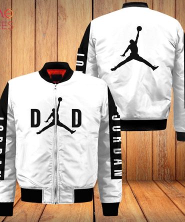 Stylish White & Black Basketball Bomber Jacket - Trendy Sportswear For Fans