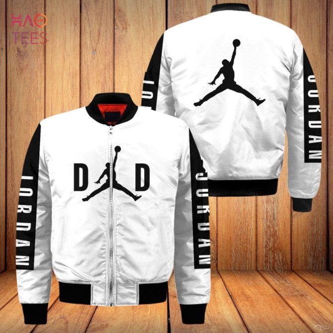 Stylish White & Black Basketball Bomber Jacket - Trendy Sportswear For Fans