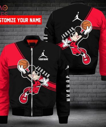 Customizable Jordan Style Jacket With Cartoon Basketball Design - Perfect Gift!