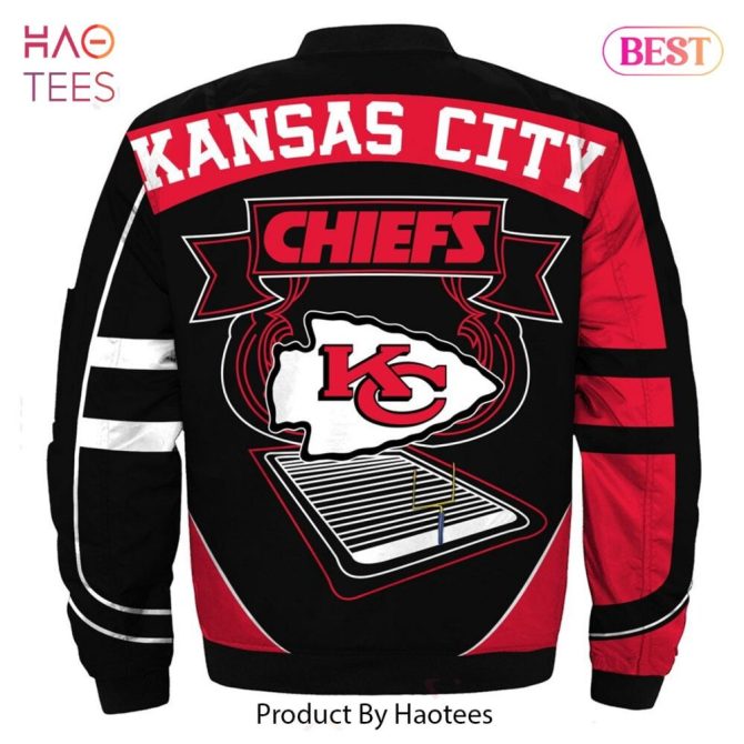 New Fashion   Kansas City Chiefs Bomber Jacket Winter Coat Gift For Men - Image 2