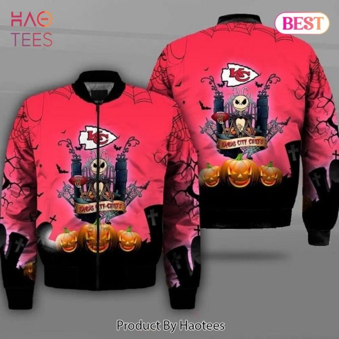 New Fashion   Kansas City Chiefs Bomber Jacket Winter Coat Gift For Men - Image 5