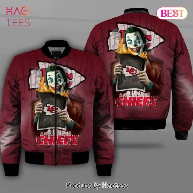 New Fashion   Kansas City Chiefs Bomber Jacket Winter Coat Gift For Men - Image 6