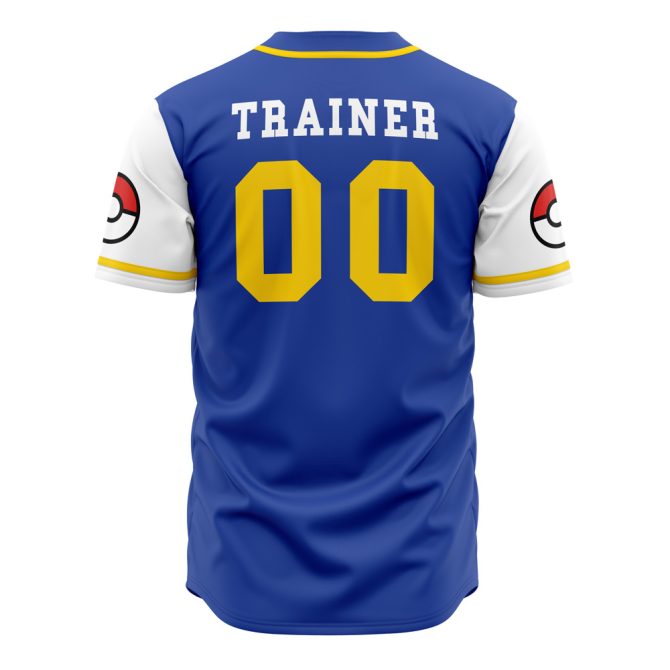 Limited Edition Blue Kanto Baseball Jersey - Pokémon Fans' Must-Have Apparel! - Image 2
