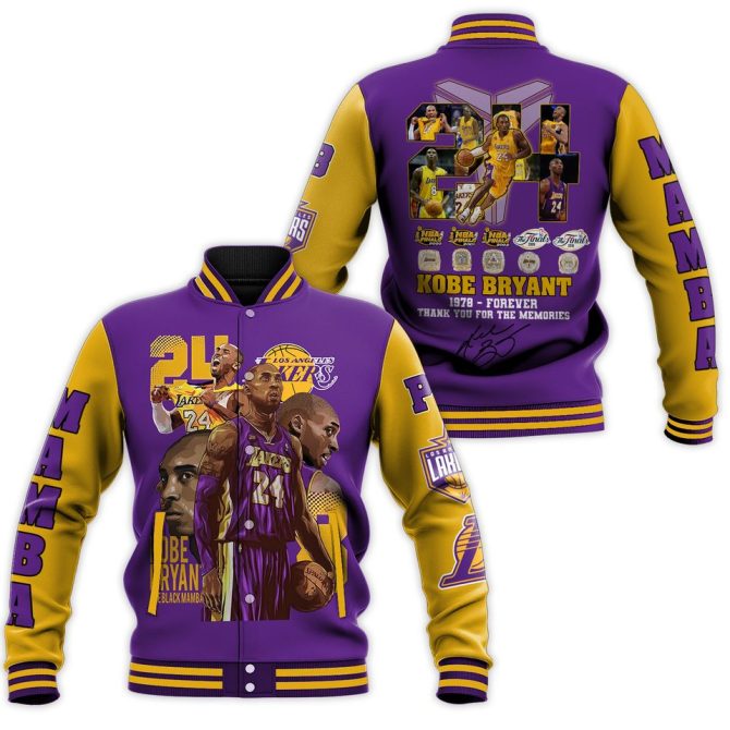 Limited Edition Kobe Bryant Tribute Jacket - Lakers Colors, Legendary Design, Perfect Gift For Fans!