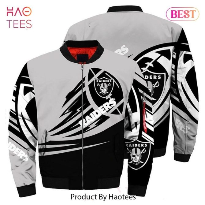 New Fashion   Las Vegas Raiders Bomber Jacket Graphic Ultra-Balls