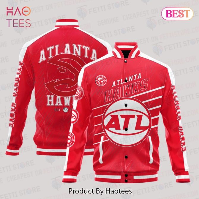 Atlanta Hawks Red Bomber Jacket - Stylish Team Spirit Apparel For Fans