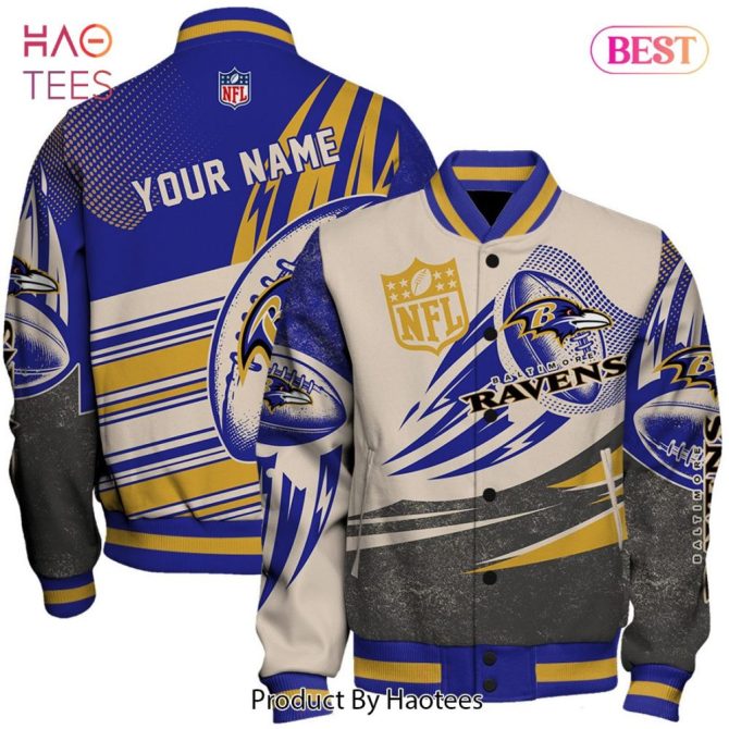 Customizable Baltimore Ravens Nfl Varsity Jacket – Limited Edition Fan Gear