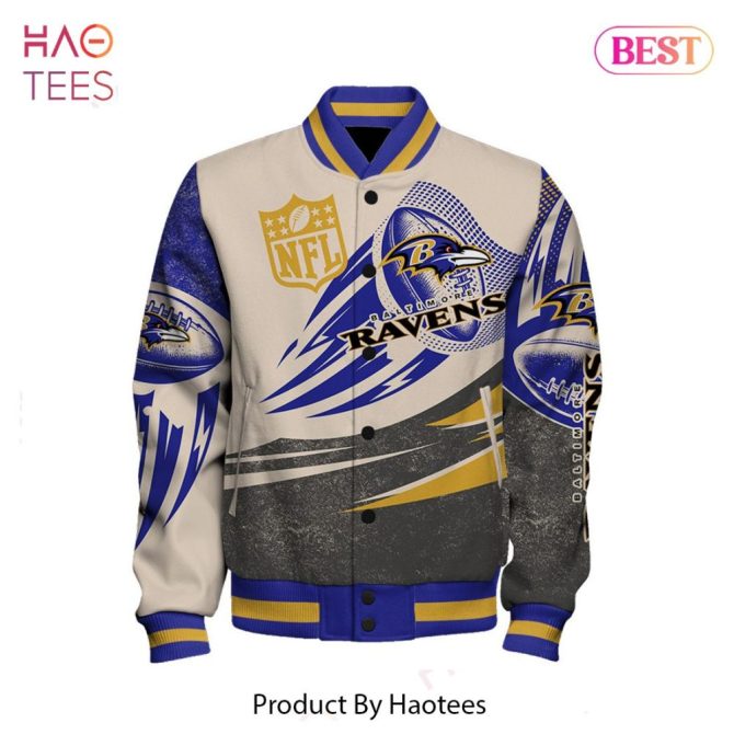 Customizable Baltimore Ravens Nfl Varsity Jacket – Limited Edition Fan Gear - Image 2