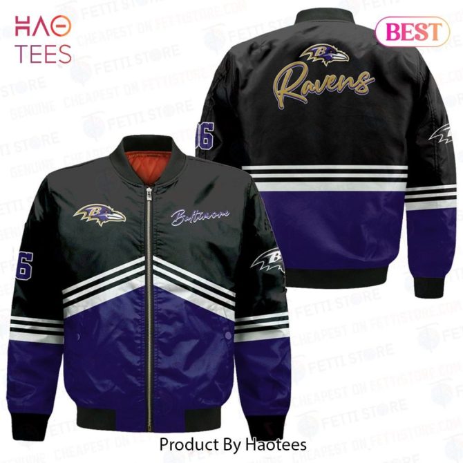Limited Baltimore Ravensnational Football League Aop Bomber Jacket