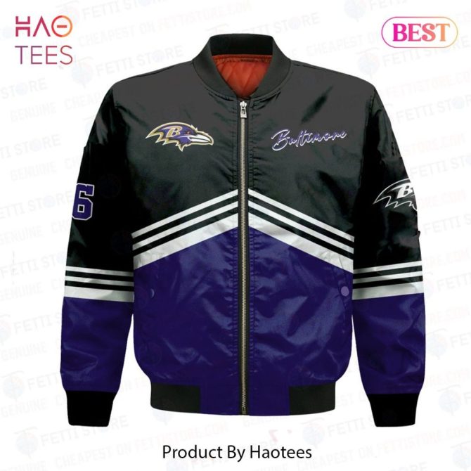 Limited Baltimore Ravensnational Football League Aop Bomber Jacket - Image 2