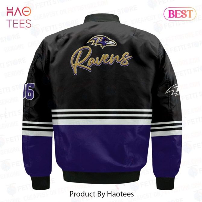Limited Baltimore Ravensnational Football League Aop Bomber Jacket - Image 3